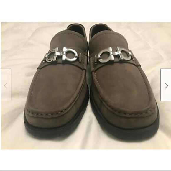 Salvadore Ferragamo Shoes - Gray Leather Made in I - Picture 7 of 7